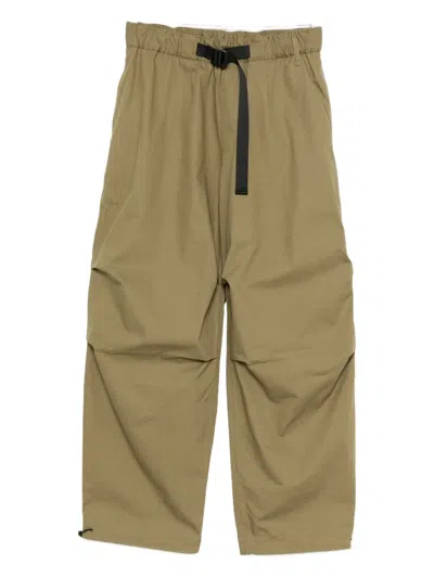 Studio Nicholson Belted Trousers In Green