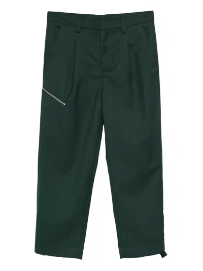 Peacemaker Oamc Zip-detailing Pants In Green
