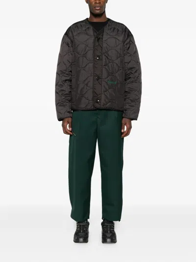 Peacemaker Oamc Zip-detailing Pants In Green