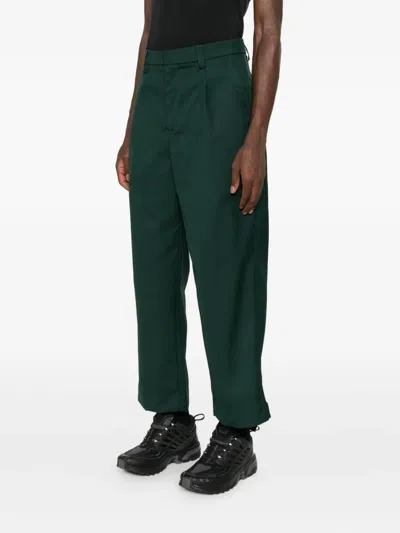 Peacemaker Oamc Zip-detailing Pants In Green
