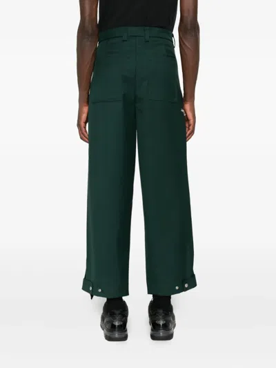 Peacemaker Oamc Zip-detailing Pants In Green