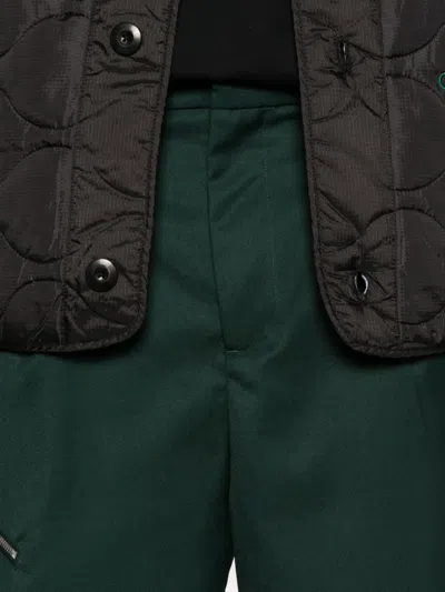 Peacemaker Oamc Zip-detailing Pants In Green