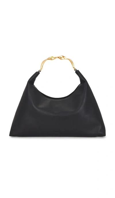 Simkhai Nixi Medium Leather Shoulder Bag In Black