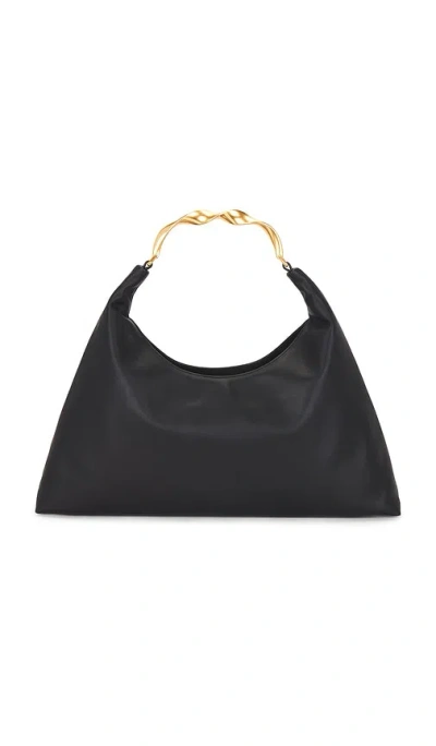Simkhai Nixi Medium Leather Shoulder Bag In Black