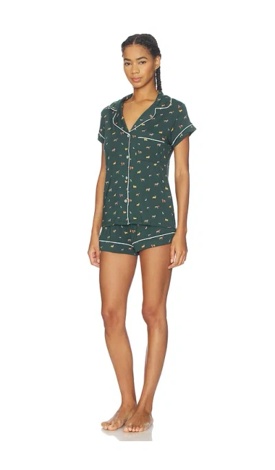 Eberjey Gisele Printed Short Pajamas In Multi