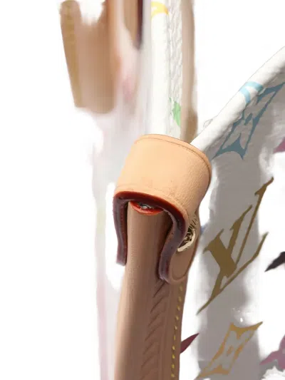 Pre-owned Louis Vuitton 2010s X Takashi Murakami Monogram Tote Bag In White