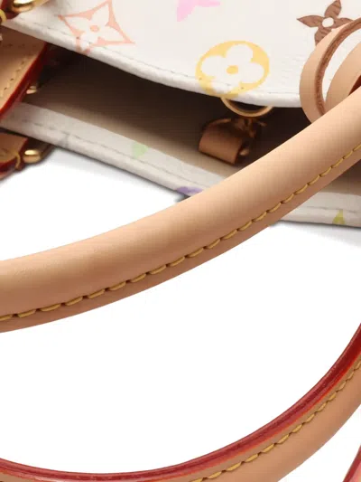 Pre-owned Louis Vuitton 2010s X Takashi Murakami Monogram Tote Bag In White