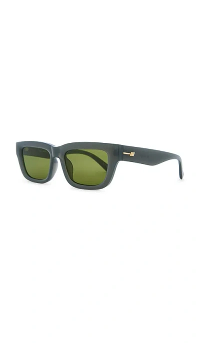 Le Specs Le Castle Sunglasses In Green