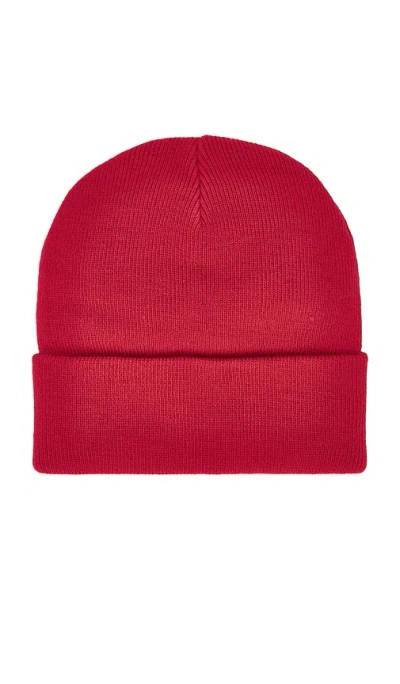 Brixton Woodburn Watchcap Beanie In Red
