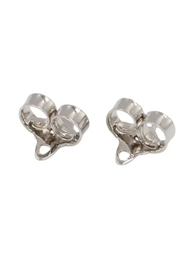 Pre-owned Vivienne Westwood Orb Embellished Earrings In Silver