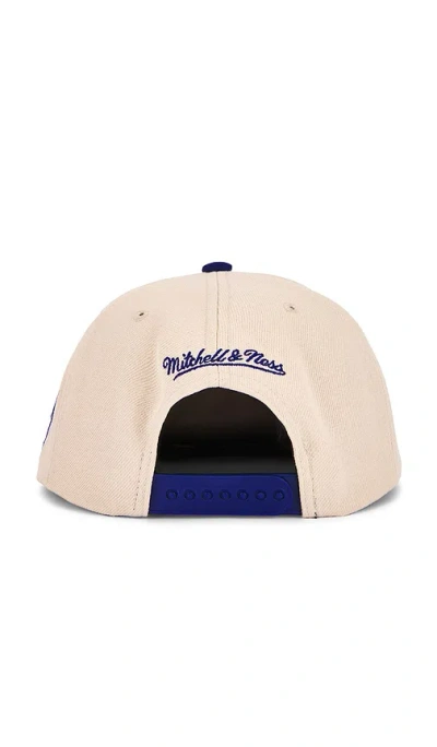 Mitchell & Ness Mlb Dodgers Across The Board Snapback Hat In Neutral