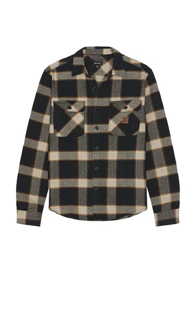Brixton Bowery Standard Fit Plaid Heavyweight Cotton Flannel Button-up Shirt In Multi