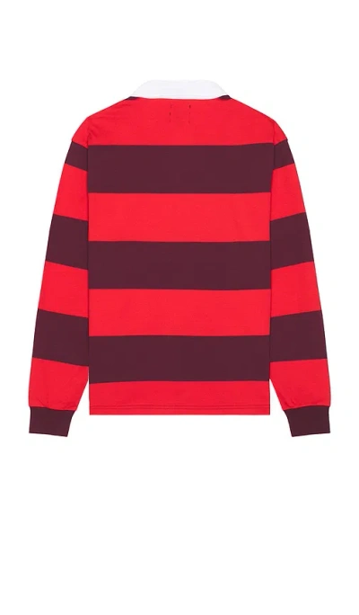 Brixton Union Heavy Weight Rugby Polo In Multi