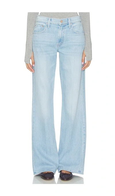 Mother The Bookie Sneak Jeans In Blue