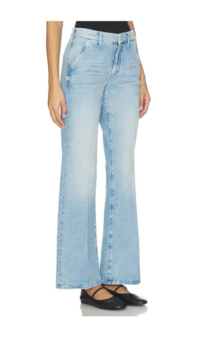 Mother The Bookie Prep Sneak Jeans In Blue