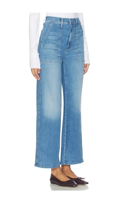 Mother The Stitch Maven Flood Jeans In Blue