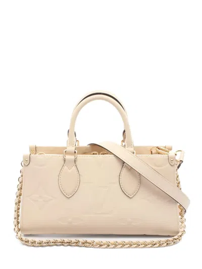 Pre-owned Louis Vuitton 2010s Onthego East West Monogram Tote Bag In Neutral