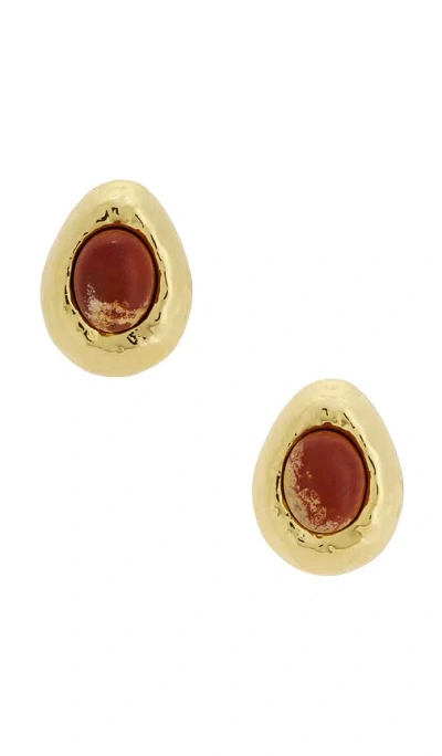 Anni Lu Cherry On Top Earrings In Gold