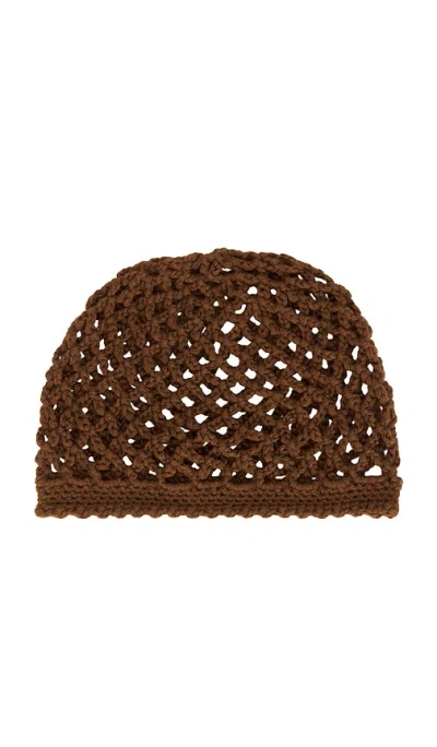 Lovers & Friends Dionne Crochet Hat In Brown