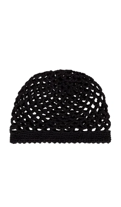 Lovers & Friends Dionne Crochet Hat In Black