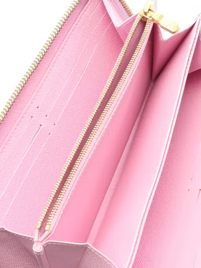 Pre-owned Louis Vuitton 2010s Monogram Zip Wallet In White