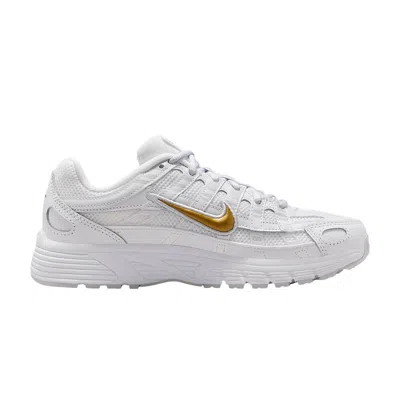 Pre-owned Nike P-6000 Gs 'white Metallic Gold' | Kid's Size 4.5