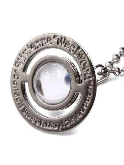 Pre-owned Vivienne Westwood 2020s Orb-detail Necklace In Silver