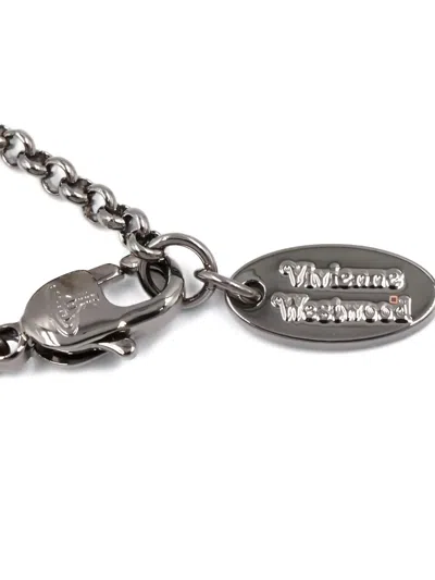 Pre-owned Vivienne Westwood 2020s Orb-detail Necklace In Silver