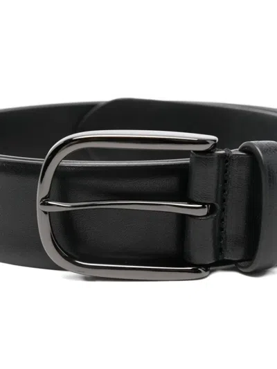 Officine Creative Leather Belt In Black