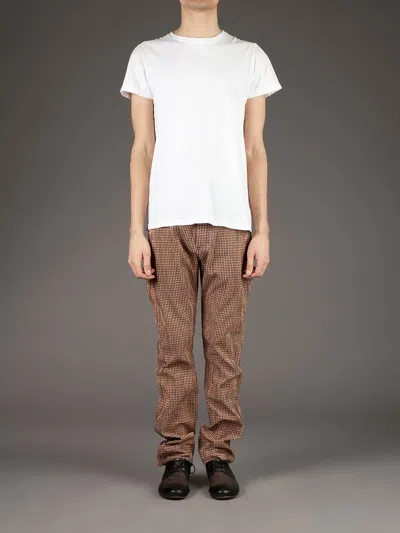 Carven Checked Trouser In Brown