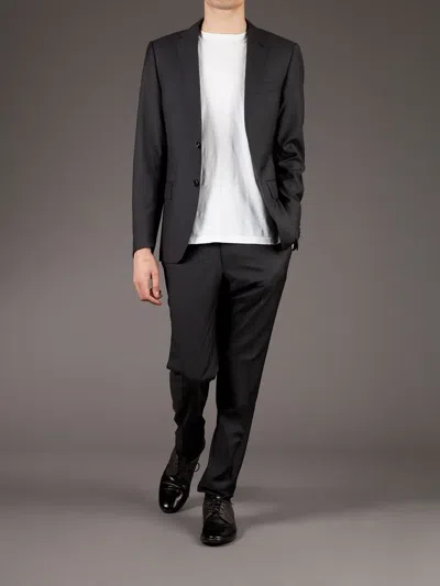 Caruso Two Button Jacket In Black