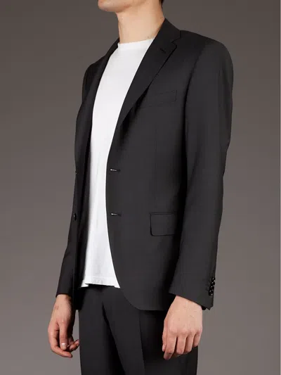 Caruso Two Button Jacket In Black