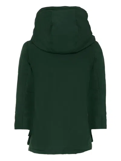 Woolrich Arctic Hooded Padded Coat In Green