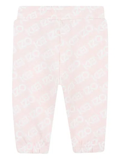 Kenzo Monogram-pattern Tracksuit In Pink