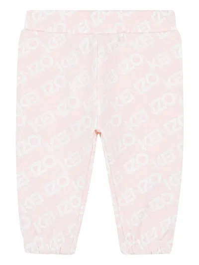 Kenzo Monogram-pattern Tracksuit In Pink