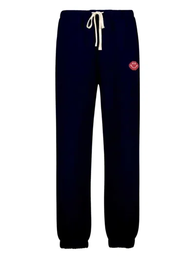 Joshua Sanders X Smiley® Pixel Drawstring-fastening Track Pants In Blue