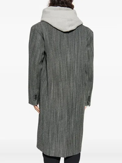 Dsquared2 Long Sleeve Coat In Gray