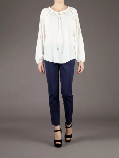 Mantù Cropped Trouser In Blue