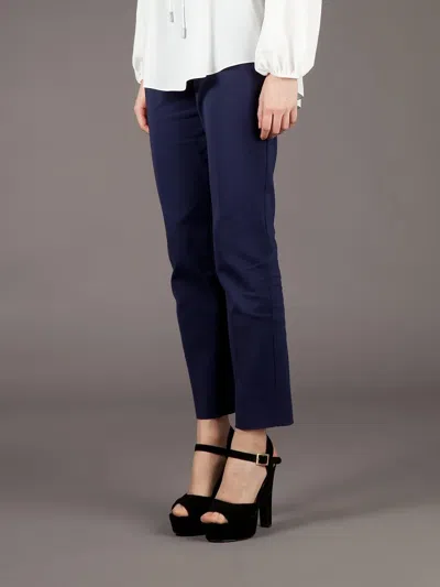 Mantù Cropped Trouser In Blue