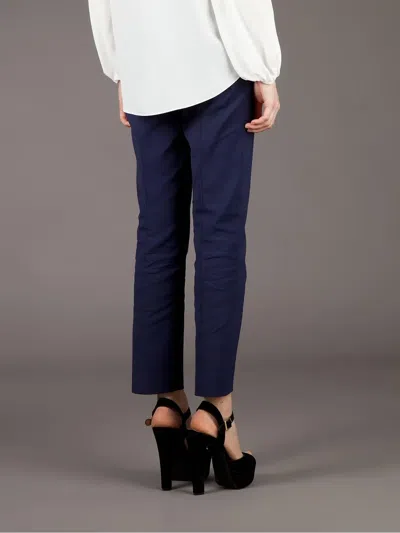 Mantù Cropped Trouser In Blue