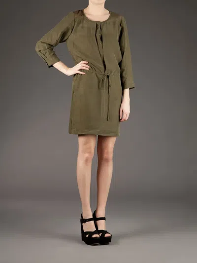 Edun Drawstring Dress In Green