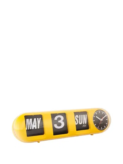 Karlsson Flip Clock In Yellow