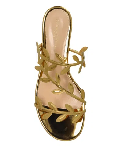 Gianvito Rossi Flavia Flat Sandals In Gold