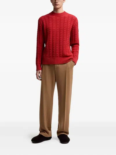 Moncler Cashmere-blend Jumper In Red