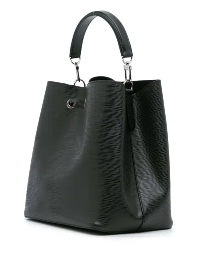 Pre-owned Louis Vuitton 2018 Epi Neonoe Mm Bucket Bag In Black
