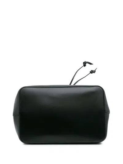 Pre-owned Louis Vuitton 2018 Epi Neonoe Mm Bucket Bag In Black