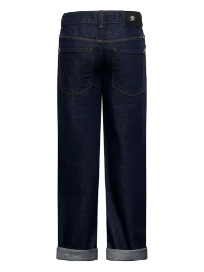 John Richmond Junior Cuffed Jeans In Blue