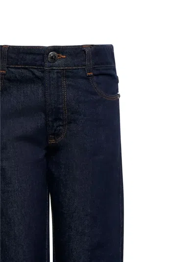 John Richmond Junior Cuffed Jeans In Blue