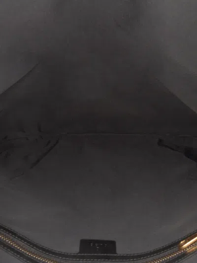 Pre-owned Gucci 2016-2025 Gg Supreme Angry Cat Drawstring Backpack In Brown