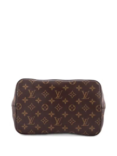 Pre-owned Louis Vuitton Neonoe Handbag Monogram Canvas Mm Bucket Bag In Brown